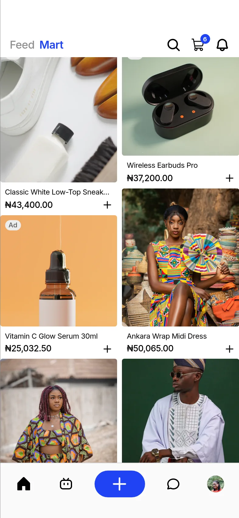 Nantty Mart tab with Ankara dresses, earbuds and skincare priced in naira